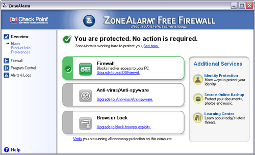 Firewall ZoneAlarm kvalitní firewall zdarma ke stažení